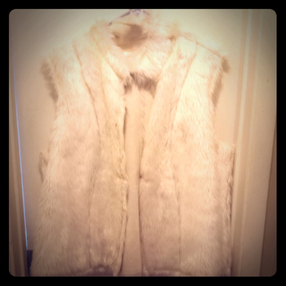 Fur vest xl